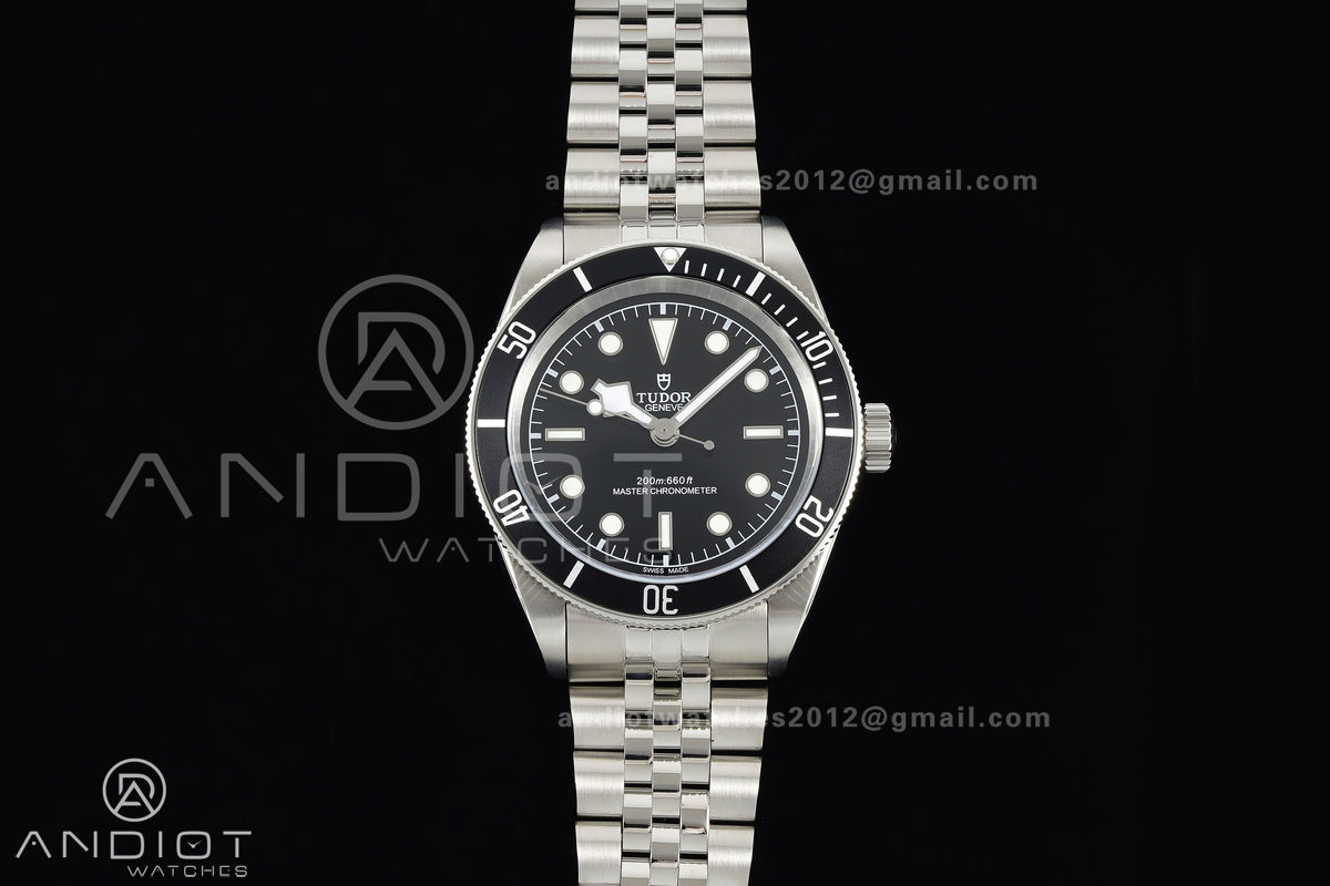 Black bay 41 BLF 1:1 Best Edition Black Bezel Black SS Dial on Jubilee Strap A2824